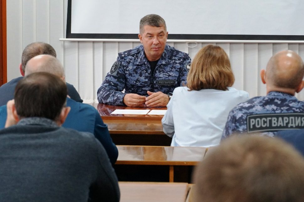 В управлении Росгвардии состоялось рабочее совещание с директорами охранных организаций Архангельской области